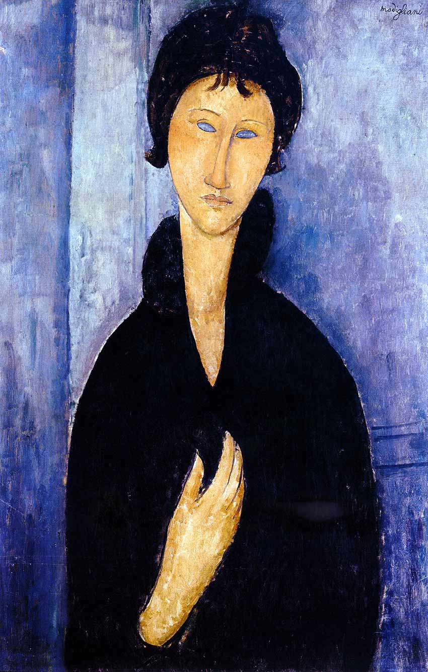 Photo:  Amedeo Modigliani, Femme aux Yeux Bleus, 1918